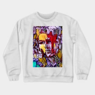 Abstract woman portrait Crewneck Sweatshirt